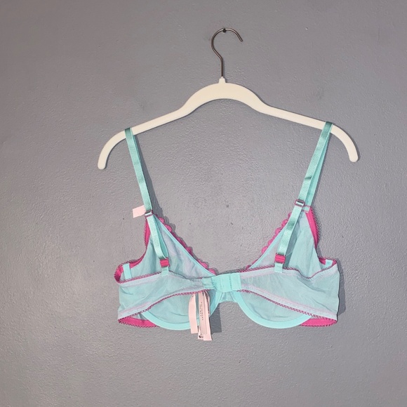 36D Victoria's Secret Tease Lace Trim Unlined Demi Bra - Picture 5 of 11